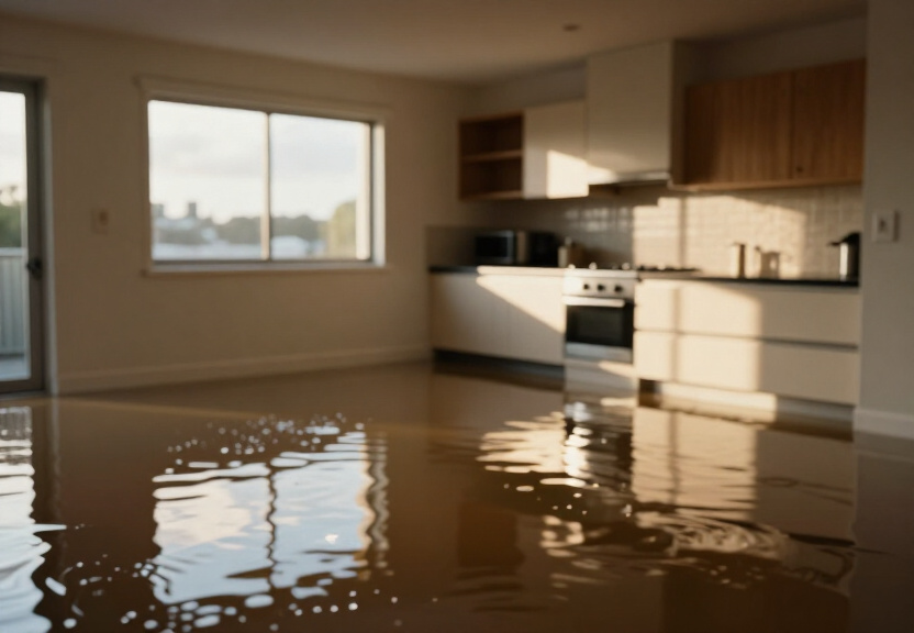 Flooded basement in Watsons Bay before extraction